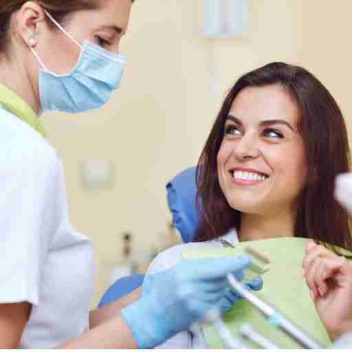 Dental professional assisting a patient with a smile, showcasing cosmetic dentistry care and personalized service at Jax Dental Arts.